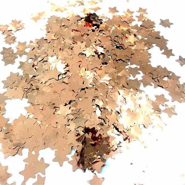 1.5Cm Rose Gold Star Foil Confetti Table Scatters  |   Foil Confetti