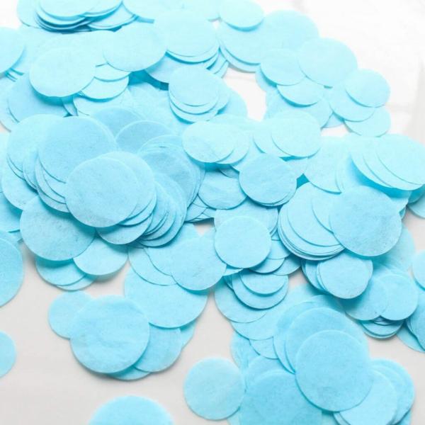 1.5Cm Round Paper Confetti – Baby Blue  |   Paper Confetti