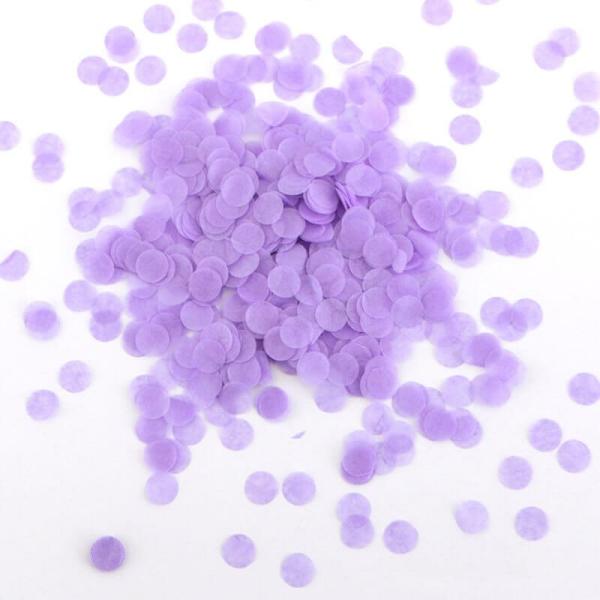 1.5Cm Round Paper Confetti – Lilac Purple  |   Round Confetti