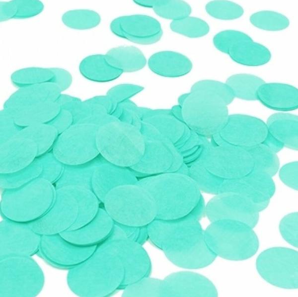 1.5Cm Round Paper Confetti – Mint Green  |   Paper Confetti