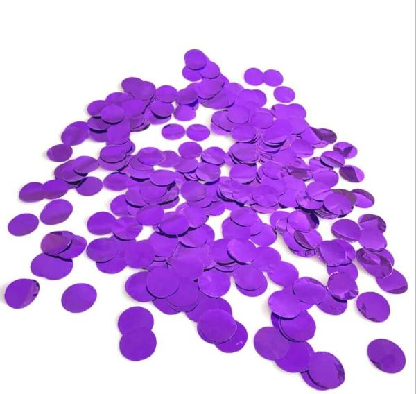 1.5Cm Round Purple Foil Confetti  |   Foil Confetti