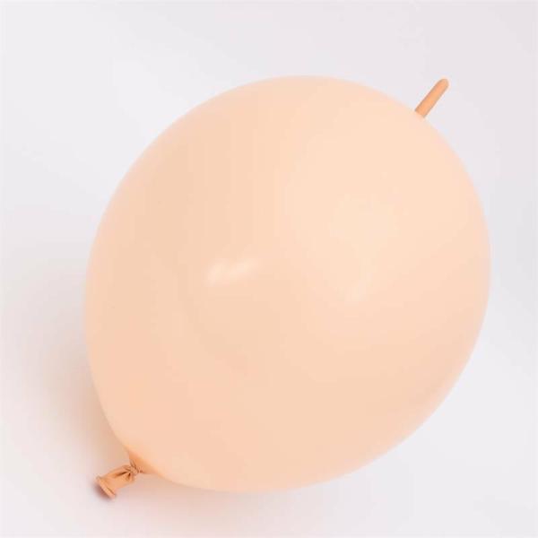 12-Inch Latex Linking Balloons 10Pk – Cream  |   Tail Balloons