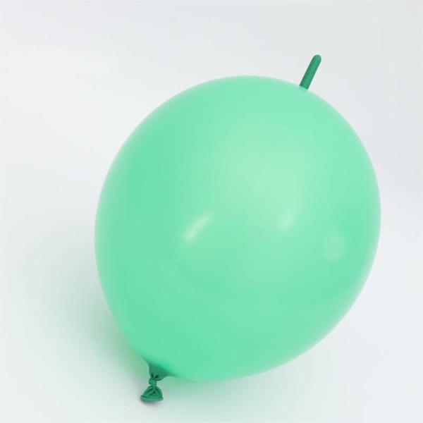 12-Inch Latex Linking Balloons 10Pk- Green  |   Tail Balloons