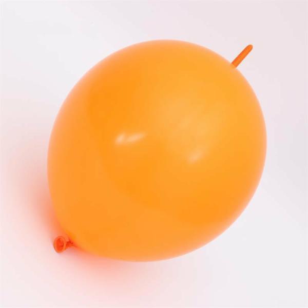 12-Inch Latex Linking Balloons 10Pk – Orange  |   Tail Balloons