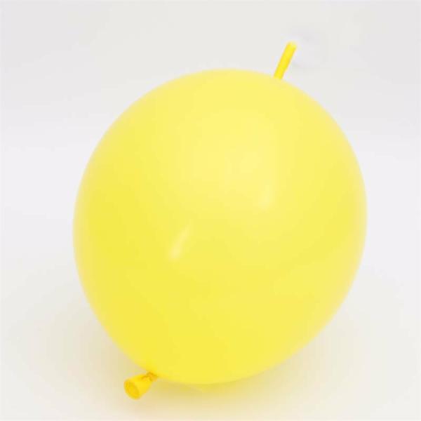 12-Inch Latex Linking Balloons 10Pk – Yellow  |   Tail Balloons