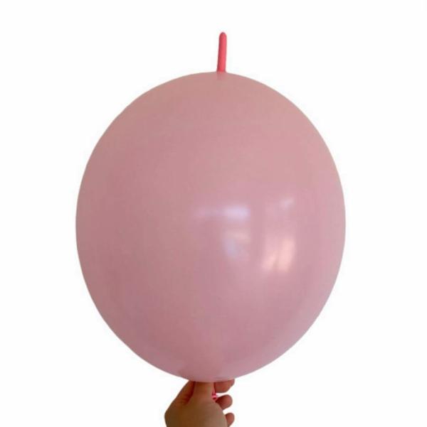 12-Inch Latex Linking Tail Balloons 10Pk – Baby Pink  |   Tail Balloons