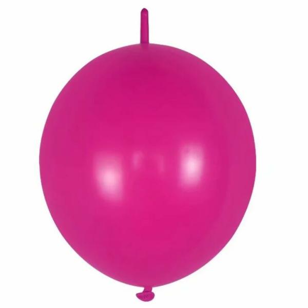 12-Inch Latex Linking Tail Balloons 10Pk – Fuchsia  |   Tail Balloons