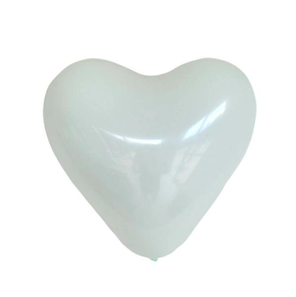 12-Inch Macaron Heart Latex Balloons 10Pk – Mint Green  |   Pastel Balloons