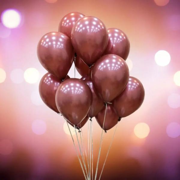 12-Inch Pearl Burgundy Red Latex Balloons 10Pk  |   Pearl Balloons