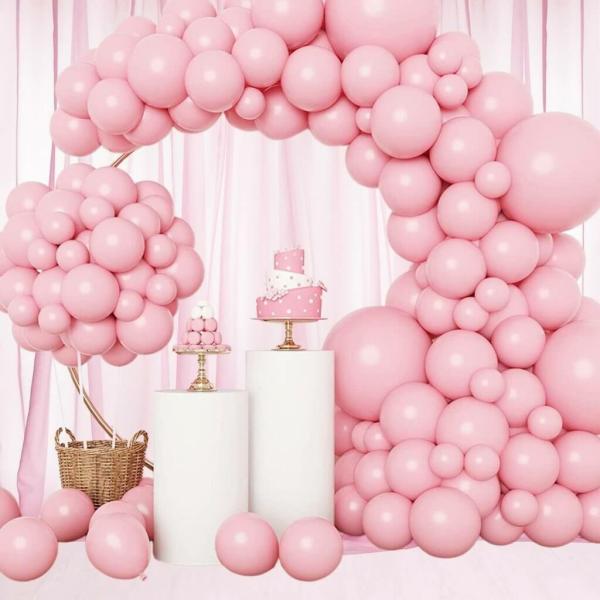 129Pcs Pastel Pink Latex Balloon Garland Kit  |   Balloon Garlands