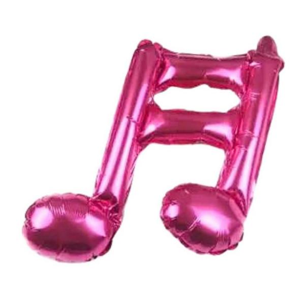 16-Inch Hot Pink Double Music Note Foil Balloon  |   Shaped Balloons