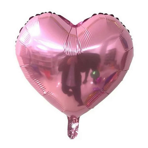 18-Inch Pearl Pink Heart Foil Balloon  |   Shaped Balloons