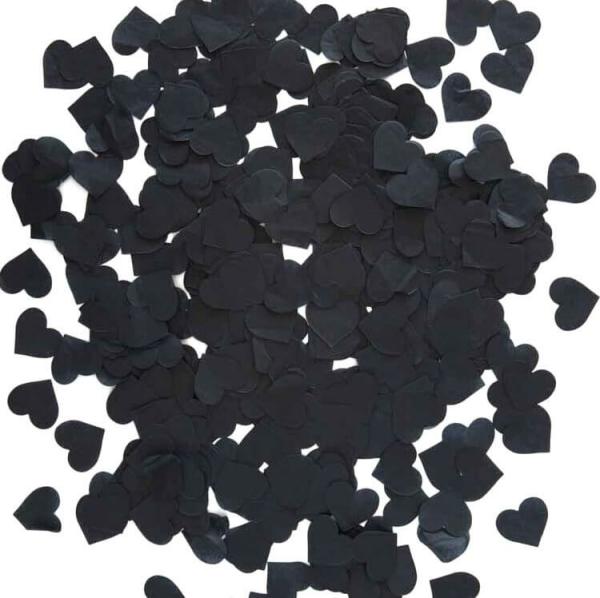 2.5Cm Heart Paper Confetti Table Scatters – Black  |   Heart Confetti