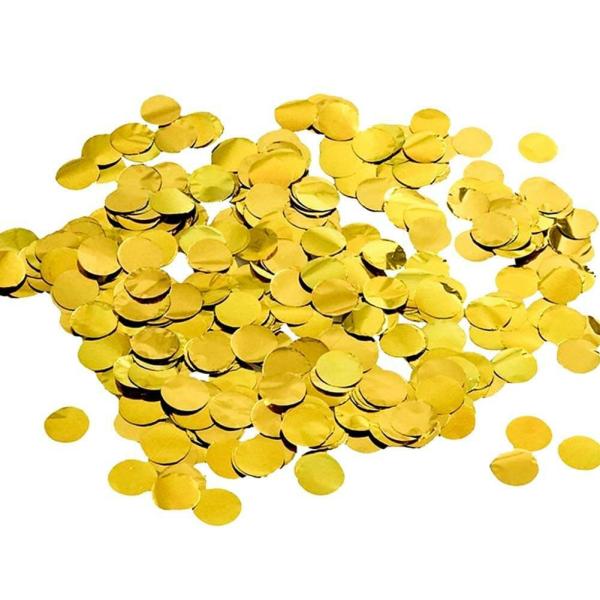 2.5Cm Round Metallic Gold Foil Confetti  |   Foil Confetti