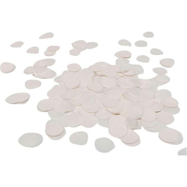 2.5Cm Round Paper Confetti – White  |   Paper Confetti