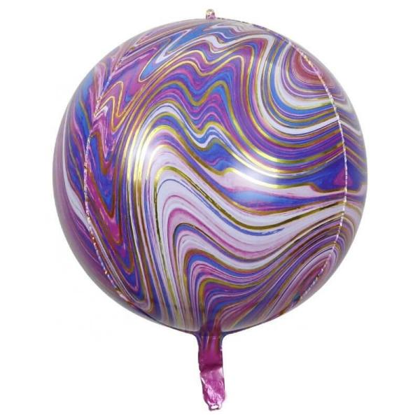 22-Inch Jumbo Marble Orbz Balloon – Purple  |   Orbz Balloons