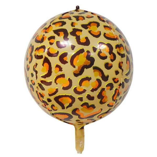 22-Inch Leopard Spot Orbz Foil Balloon  |   Animal Balloons