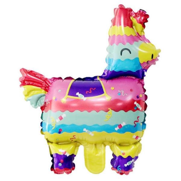 26-Inch Rainbow Llama Pinata Foil Balloon  |   Shaped Balloons