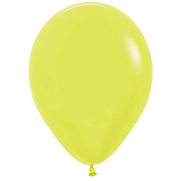 30Cm Neon Uv Reactive Yellow Latex Balloons 10Pk  |   Neon Balloons