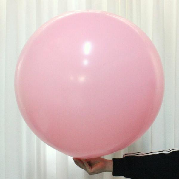 36-Inch Jumbo Round Baby Pink Latex Balloon  |   Giant Balloons