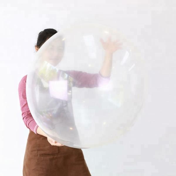 36-Inch Jumbo Round Transparent Latex Balloon  |   Plain Colour