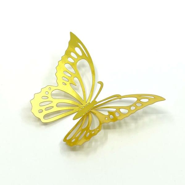 3D Butterfly Wall Stickers 12Pk – Metallic Gold  |   3D Butterfly Stickers