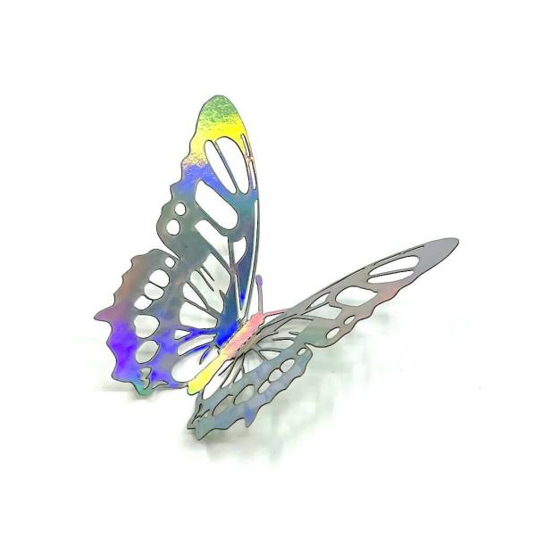 3D Removable Butterfly Wall Stickers 12Pk – Silver  |   3D Butterfly Stickers