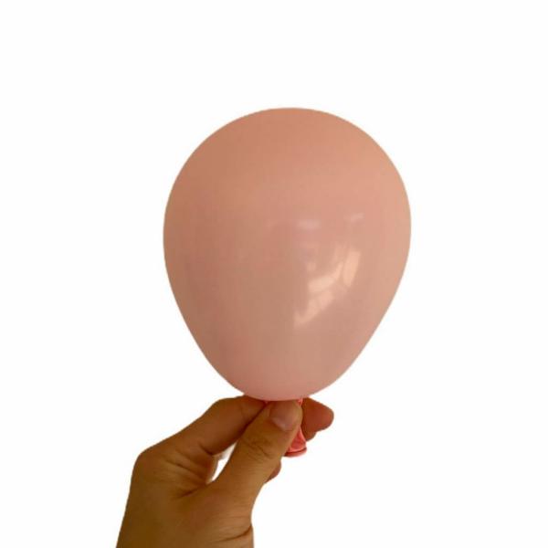 5-Inch Mini Baby Pink Latex Balloons 10Pk  |   Plain Colour