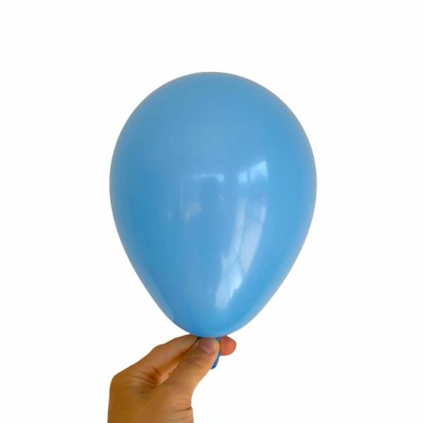 5-Inch Mini Blue Latex Balloons 10Pk  |   Plain Colour