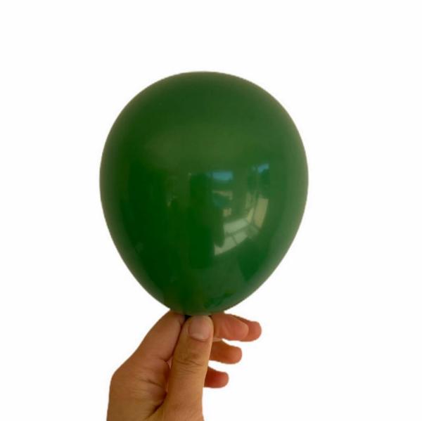 5-Inch Mini Forest Green Mini Latex Balloons 10Pk  |   Plain Colour