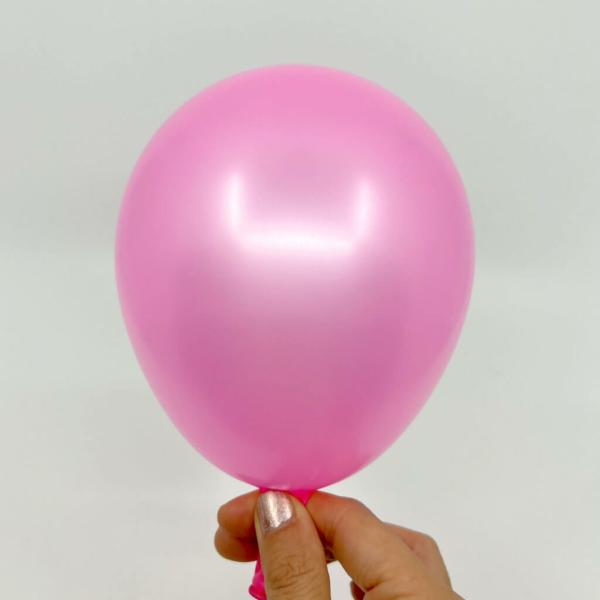 5-Inch Pearl Hot Pink Mini Latex Balloons 10Pk  |   Pearl Balloons