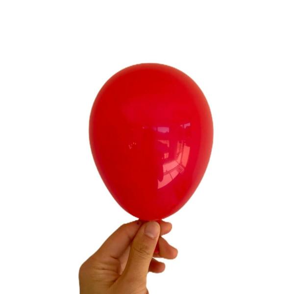 5-Inch Ruby Red Mini Latex Balloons 10Pk  |   Plain Colour