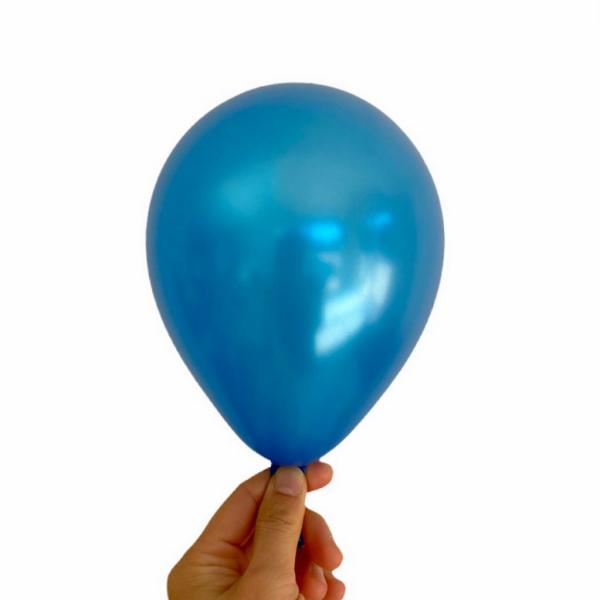 5" Pearl Dark Blue Mini Latex Balloons 10Pk  |   Pearl Balloons