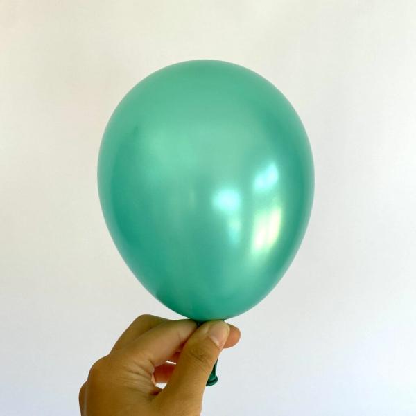 5" Pearl Green Latex Mini Balloons 10Pk  |   Pearl Balloons