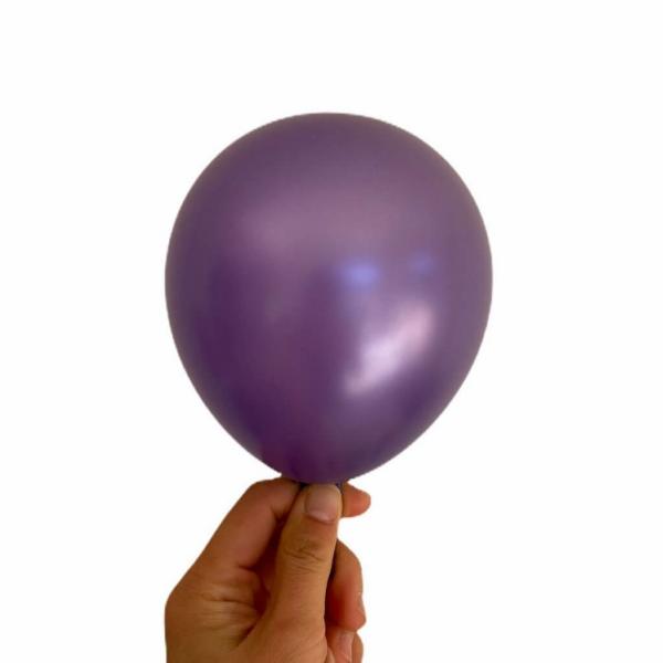 5" Pearl Purple Mini Latex Balloons 10Pk  |   Pearl Balloons