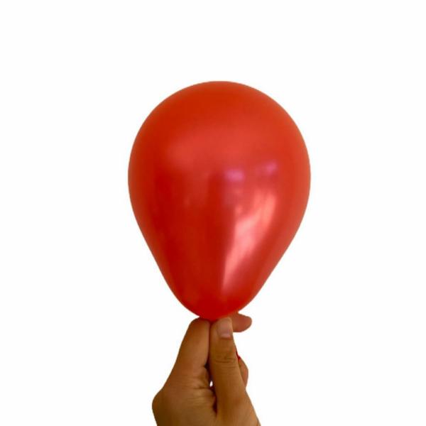 5" Pearl Ruby Red Mini Latex Balloons 10Pk  |   Pearl Balloons