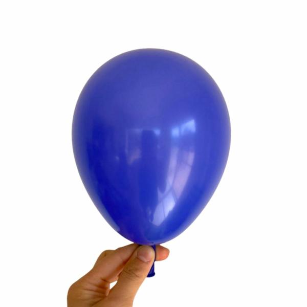 5" Royal Blue Mini Latex Balloons 10Pk  |   Plain Colour