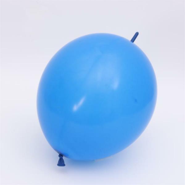 6" Mini Latex Linking Tail Balloon 10 Pack – Blue  |   Tail Balloons