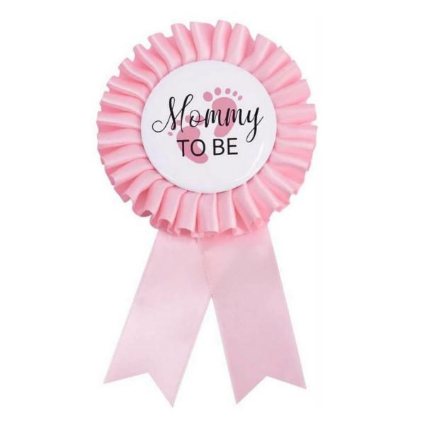 Baby Pink ‘Mommy To Be’ Ribbon Badge  |   Award Ribbons