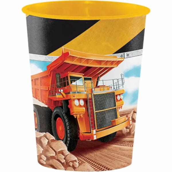 Big Dig Construction Keepsake Souvenir Favour Cup 473Ml  |   Party Cups