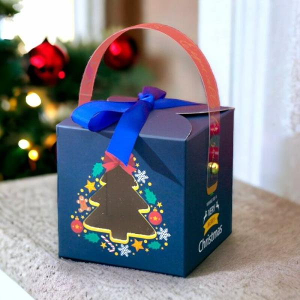 Blue Christmas Tree Gift Boxes 5Pk  |   Treat Boxes & Bags