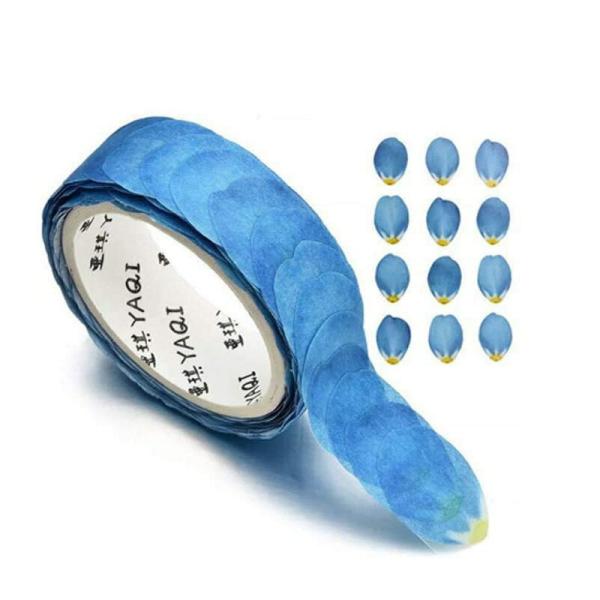 Blue Forget Me Not Flower Petal Washi Tape Sticker 200 Roll  |   Washi Tape Stickers