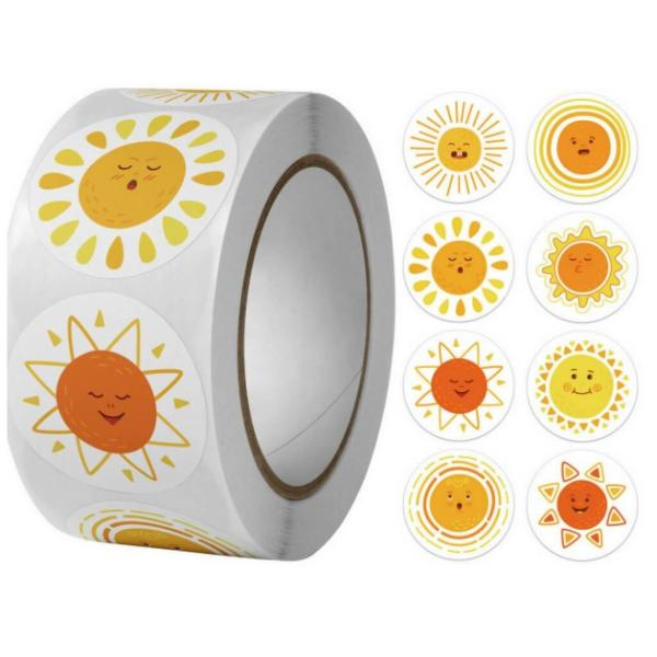 Boho Groovy Sun Stickers 50Pk  |   Stickers