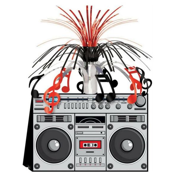 Boom Box Stereo Cascade Centrepiece  |   Table Centrepieces