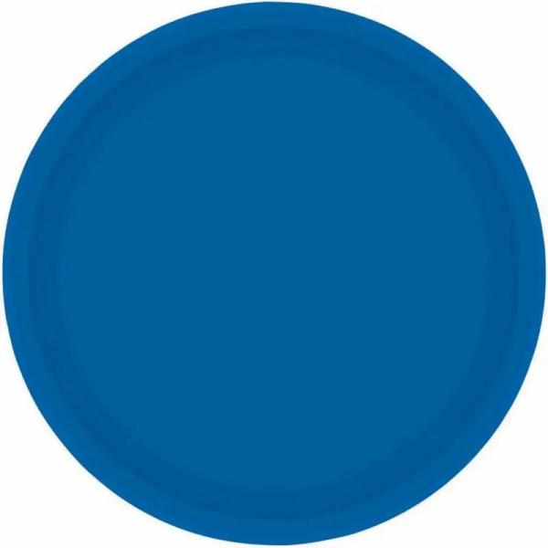 Bright Royal Blue Lunch Paper Plates 23Cm 20Pk  |   Party Plates