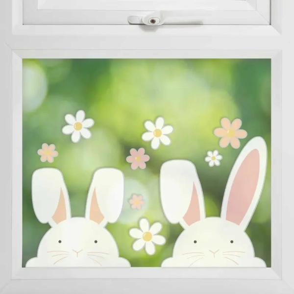 Bunny Easter Window Stickers 2Pk  |   Stickers