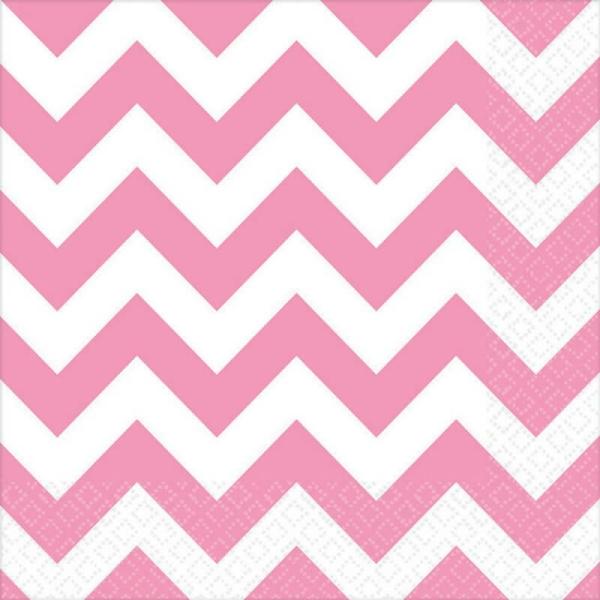 Chevron Lunch Napkins – New Pink  |   Party Napkins