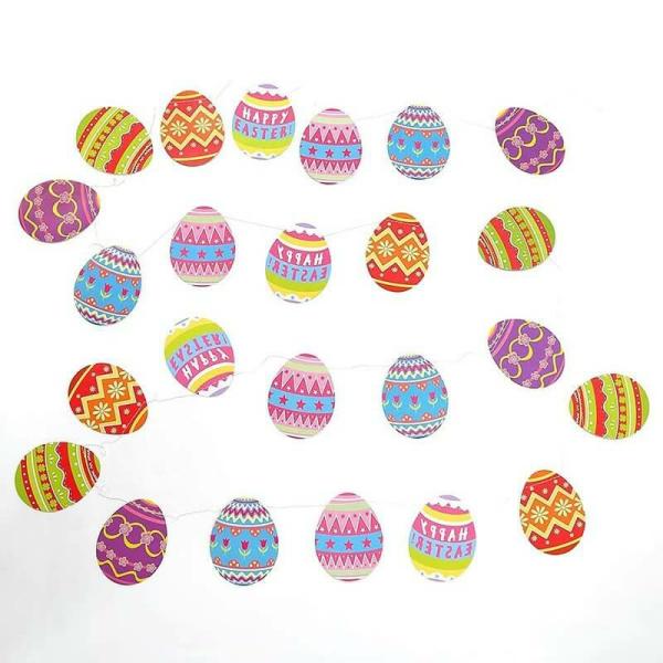 Colourful Easter Egg Paper Garland 3M  |   Paper Garlands