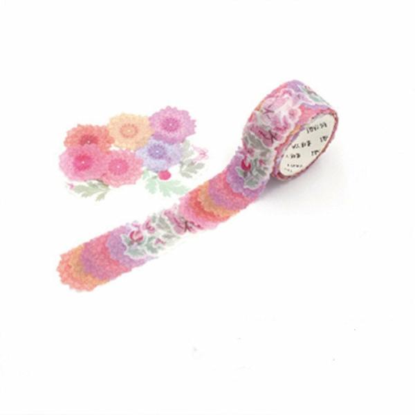 Colourful Marigold Flower Washi Tape Sticker 200 Roll  |   Washi Tape Stickers