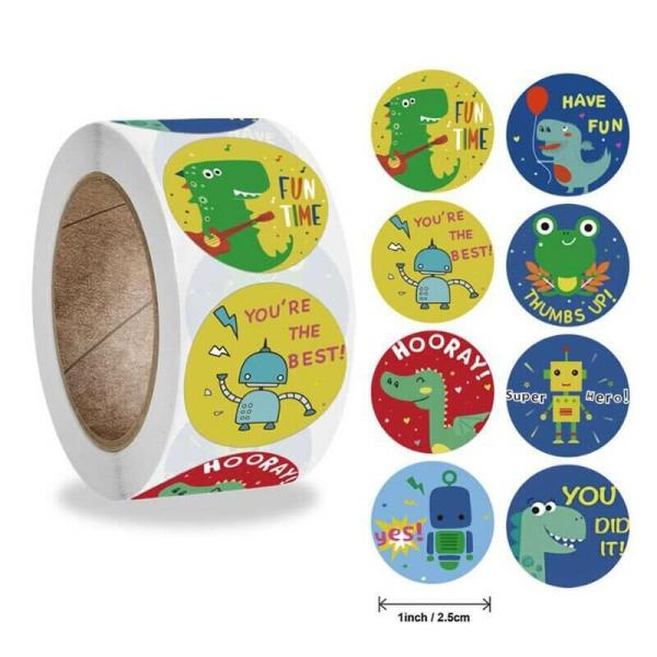 Cute Cartoon Reward Stickers For Kids 50Pk  |   Party Favours